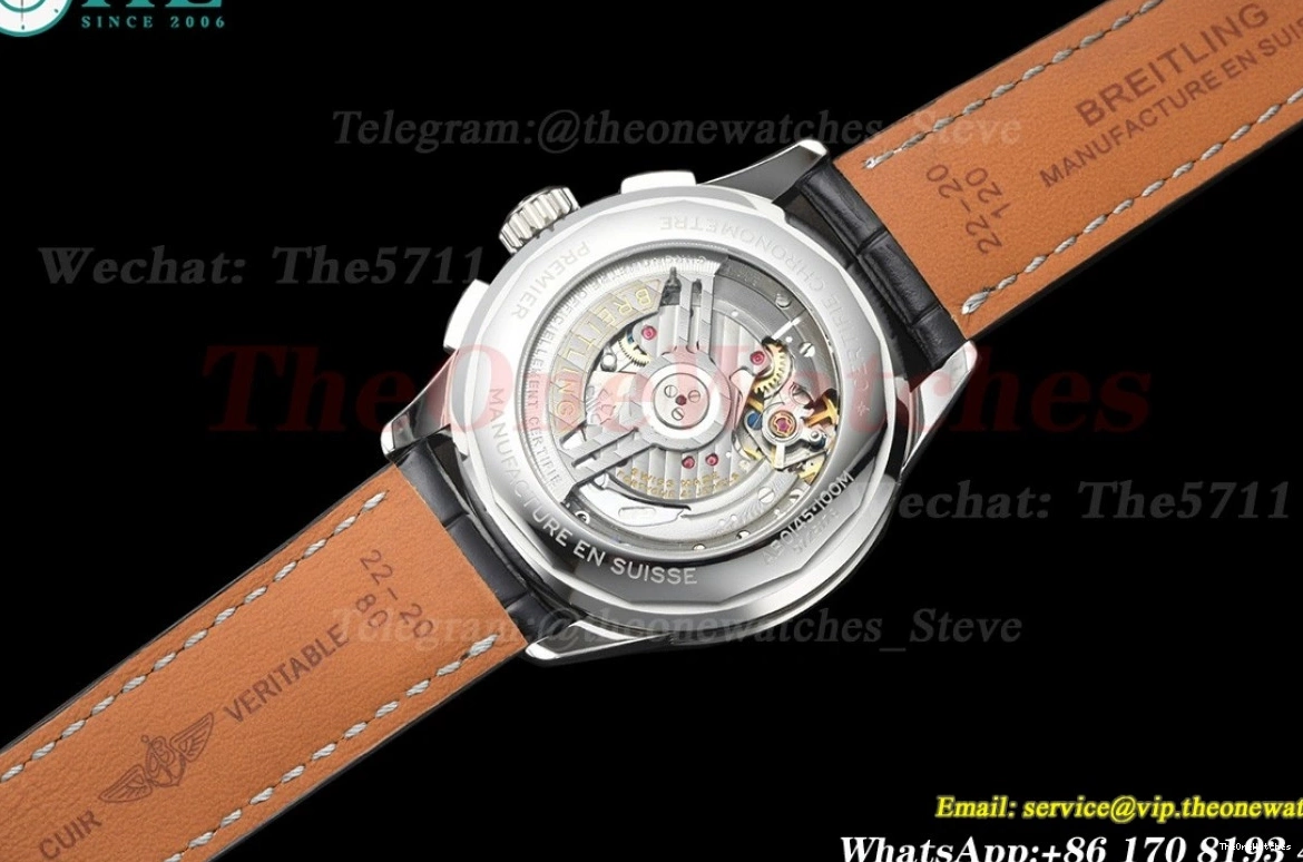 Dial 42mm SS Premier V2 LE Mod A7750 Chronograph Black B01 BLSF 0313